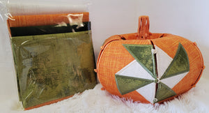 Fabric Kit for OESD Freestanding Quilt Block Pumpkins with OPTIONAL THREAD - USE DROP DOWN WINDOW TO MAKE YOUR SELECTION