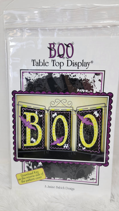 Fabric Kit and/or DESIGN and/or THREAD KIT for Janine Babich Boo Table Top Display - USE DROP DOWN TO MAKE YOUR SELECTION