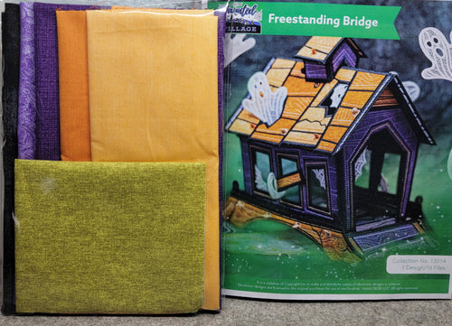 A1's Specially Curated FABRIC KIT for OESD's Haunted Village Freestanding Bridge (13014)