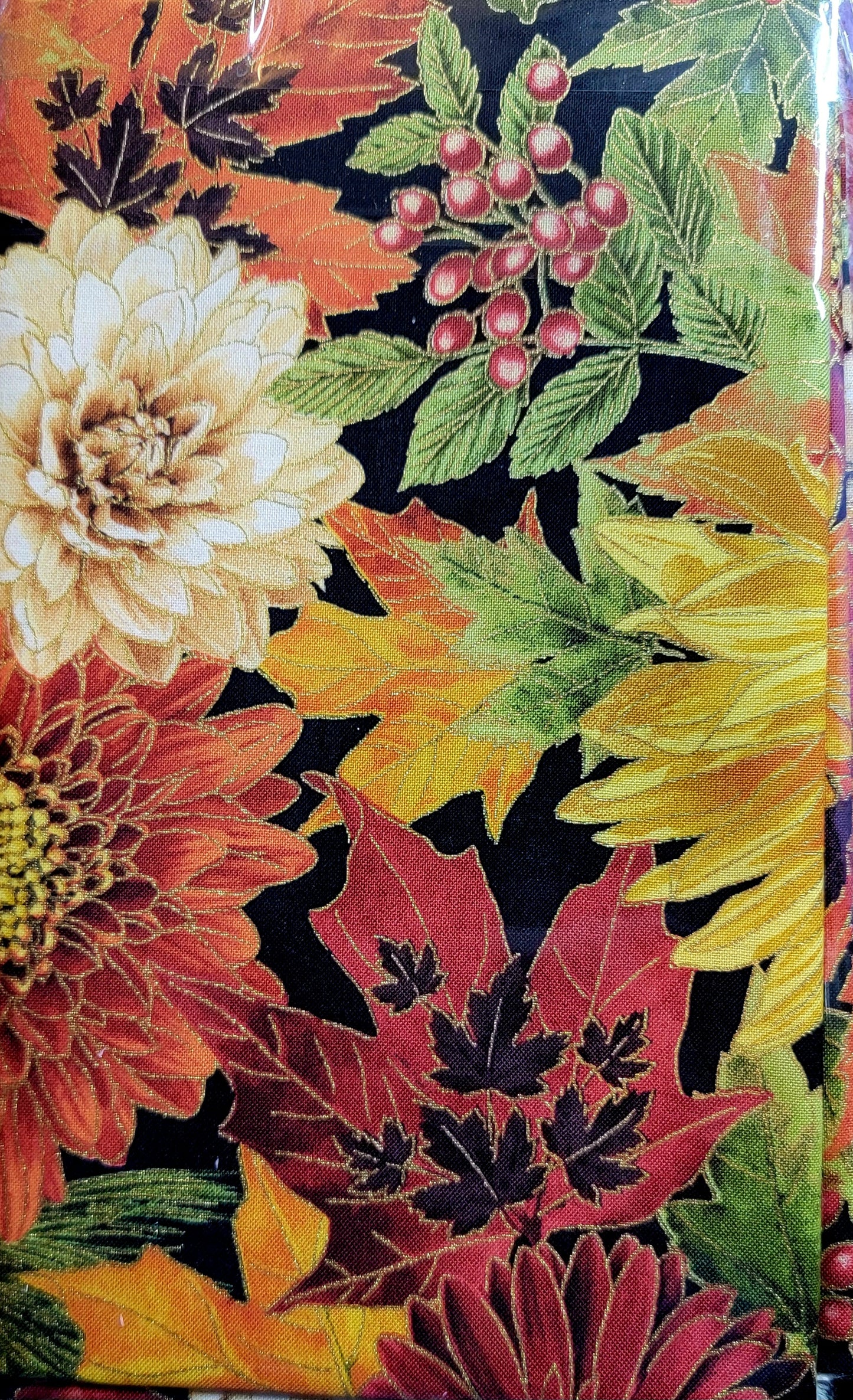 FABRIC KITS for Janine Babich Happy Thanksgiving Wall Hanging FABRIC KIT OR Table Runner FABRIC Kit - USE THE DROP DOWN TO MAKE YOUR SELECTION