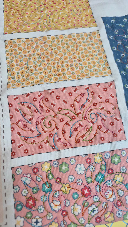 Custom quilting on your Stellaire, Luminaire and Aveneer (and corresponding Babylock machines)  with a combination of built in embroidery quilting designs 2/21/26 Using Zippy Bags Panel