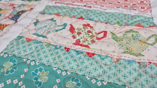 Custom quilting on your Stellaire, Luminaire and Aveneer (and corresponding Babylock machines)  with a combination of built in embroidery quilting designs 2/21/26 Using Zippy Bags Panel