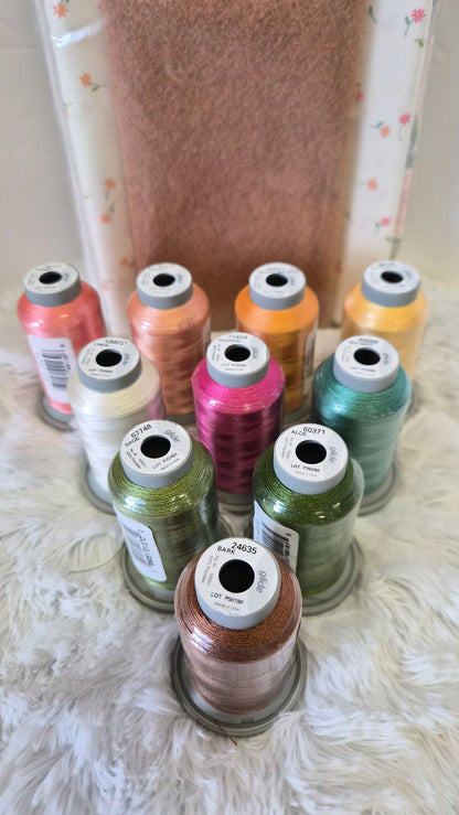 Janine Babich Hop Into Spring Fabric kit Curated with Moda Kindness Fabric AND Optional THREAD KIT  USE DROP DOWN WINDOW TO MAKE YOUR SELECTION