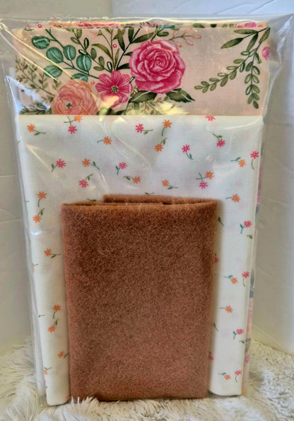 Janine Babich Hop Into Spring Fabric kit Curated with Moda Kindness Fabric AND Optional THREAD KIT  USE DROP DOWN WINDOW TO MAKE YOUR SELECTION