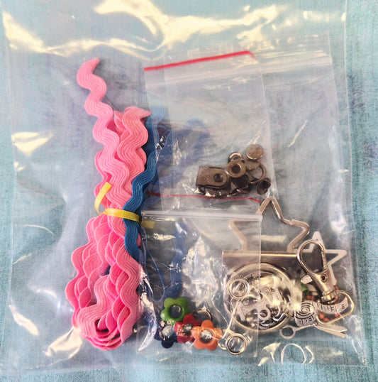 A Happy Little Treasure PACK OF NOTIONS, Findings & Creative Mischief for Zippy Bags 4