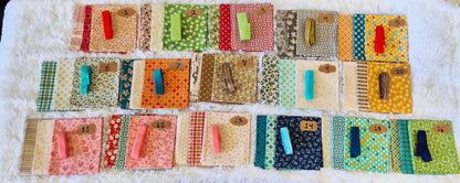 Needle Notebook 1 Fabric Kits Multiple Variants featuring Moda Cannon Beach, Sweetheart Street, Riley Blake Farmer's Girl - USE THE DROPDOWN TO MAKE YOUR SELECTION AND TO SEE A CLOSE UP OF YOUR OPTIONS