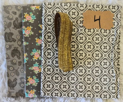 Needle Notebook 1 Fabric Kits Multiple Variants featuring Moda Cannon Beach, Sweetheart Street, Riley Blake Farmer's Girl - USE THE DROPDOWN TO MAKE YOUR SELECTION AND TO SEE A CLOSE UP OF YOUR OPTIONS