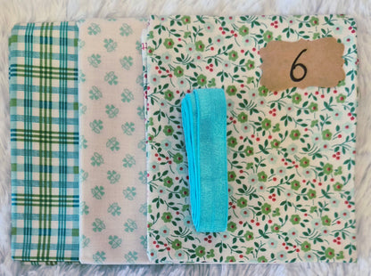 Needle Notebook 1 Fabric Kits Multiple Variants featuring Moda Cannon Beach, Sweetheart Street, Riley Blake Farmer's Girl - USE THE DROPDOWN TO MAKE YOUR SELECTION AND TO SEE A CLOSE UP OF YOUR OPTIONS