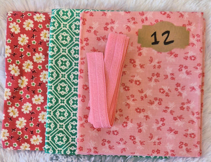Needle Notebook 1 Fabric Kits Multiple Variants featuring Moda Cannon Beach, Sweetheart Street, Riley Blake Farmer's Girl - USE THE DROPDOWN TO MAKE YOUR SELECTION AND TO SEE A CLOSE UP OF YOUR OPTIONS
