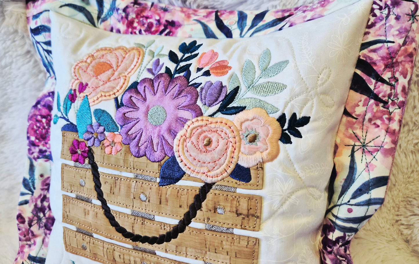Specially Curated Fabric kit for Country Blooms Pillow featuring Moda Soulstice Fabric. This kit is made for up to a 10.5" x 10.5" Design.  THREAD KITS AND FABRIC KITS WILL BE READY TO SHIP AT THE BEGINNING OF JUNE