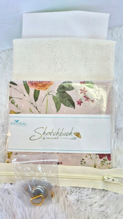 Minki Kim Slim Phone Crossbody Bag Light Colorway Fabric Kits (SKETCHBOOK OR DAYBREAK ON THE PRAIRIE LIGHT COLORWAYS)