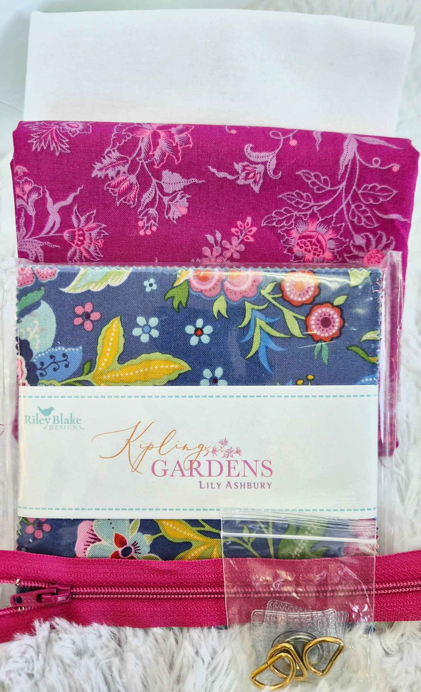 Minki Kim Slim Phone Crossbody Bag Bright Colorway Fabric Kit (KIPLING GARDEN - TWO COLORWAY OPTIONS)