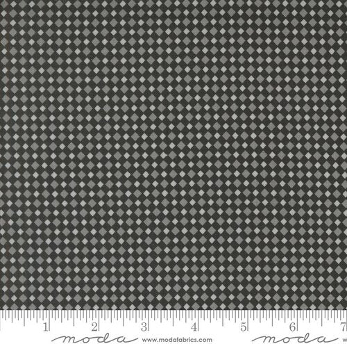 Moda Fab Boo Lous Black Checker Night Fabric 22487 23 Sold by the Yard