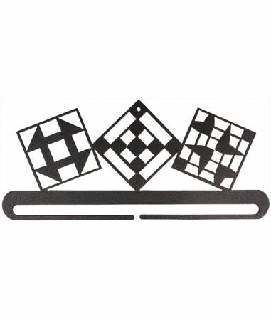 Ackfeld Manufacturing 12in Quilt Blocks Split Bottom Charcoal