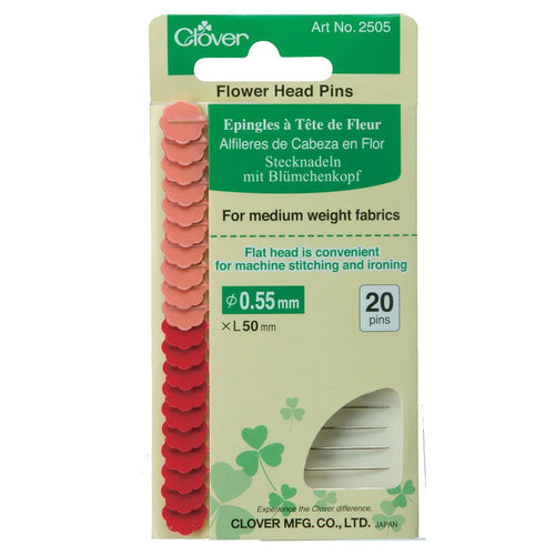 Clover Flower Head Pins 20 Pcs CL2505
