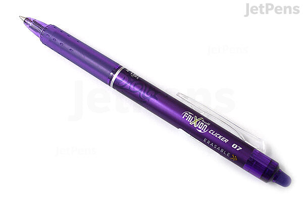 Frixion Clicker Pen Purple or Turquoise Fine Point 0.7mm Marking Pen