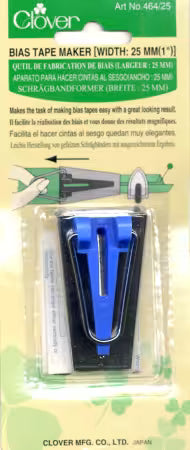 Clover Bias Tape Maker 25mm 1in # 464CV-25MM
