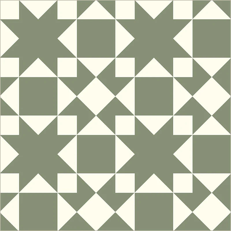 Windham Fabrics Perfect Points II Sawtooth Orange and Jade Fabric Sold by the Yard