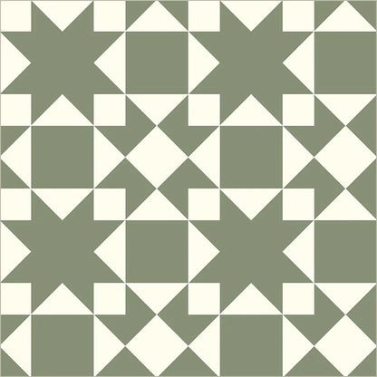 Windham Fabrics Perfect Points II Sawtooth Orange and Jade Fabric Sold by the Yard