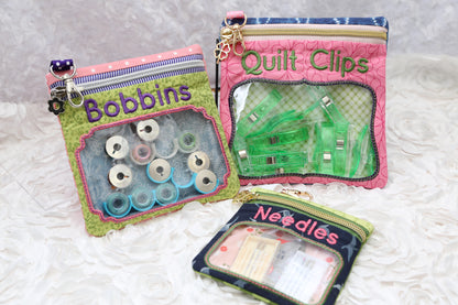 Prerecorded Class: Sweet Pea Windowed Zipper Pockets