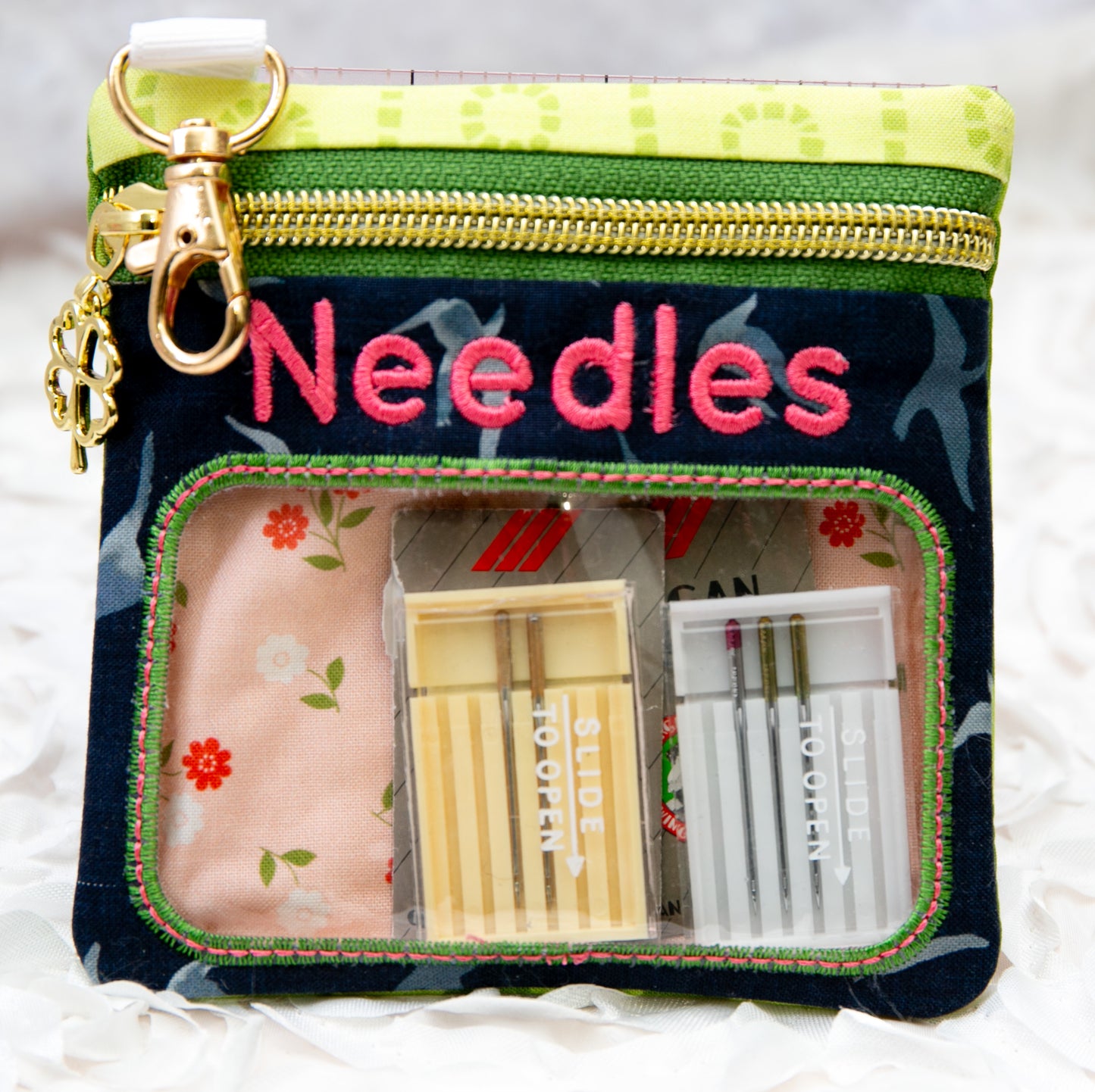 Prerecorded Class: Sweet Pea Windowed Zipper Pockets