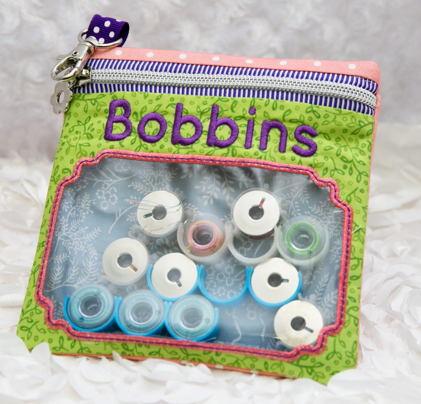 Prerecorded Class: Sweet Pea Windowed Zipper Pockets