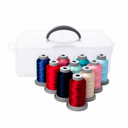 Kimberbell Star Spangled Beauty Ladder Quilt  Glide Thread INDIVIDUAL MINI CONES OR Set IN PLASTIC CONTAINER OR BROWN BOX SPECIAL