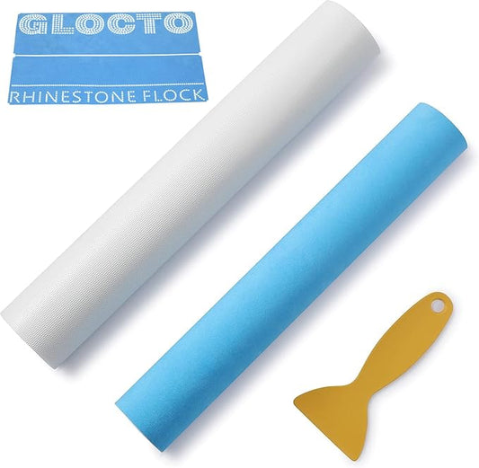 Amazon Affiliate LINK IN DESCRIPTION : Magic Flock 12" x1Yard and Hotfix Tape 2yards for Rhinestone Template Stencil