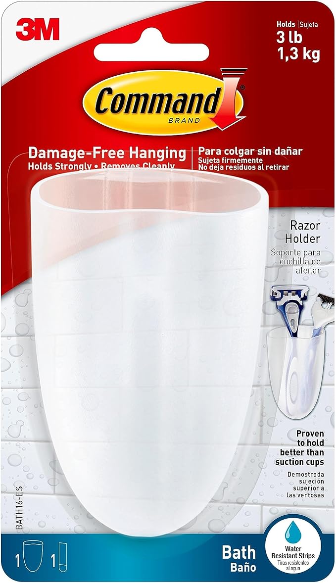 Amazon Affiliate LINK IN DESCRIPTION- Command Wall Holder, Holds up to 3 lb, Clear Frosted, 4