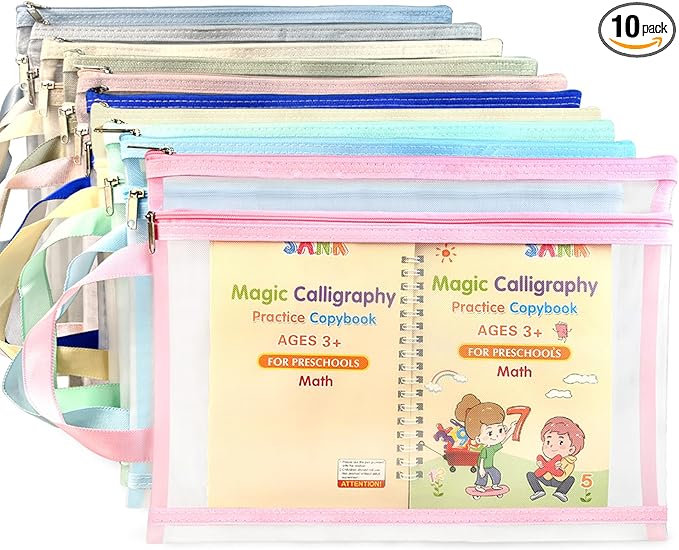 Amazon Affiliate LINK IN DESCRIPTION- 10 Pack Two Layers Mesh Zipper Pouch Bags