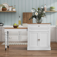 Load image into Gallery viewer, Amazon Affiliate LINK IN DESCRIPTION :HLR 72" Kitchen Island with Extendable Table for 2-4