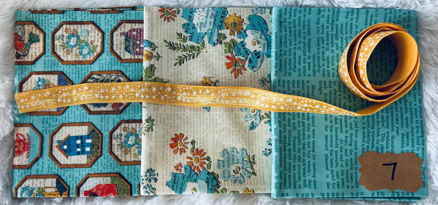 Needle Notebook 1 Fabric Kits Multiple Variants featuring Moda Cannon Beach and Paper Hamlet - USE THE DROPDOWN TO MAKE YOUR SELECTION AND TO SEE A CLOSE UP OF YOUR OPTIONS