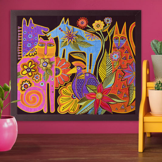 OESD Kindred Creatures Tiling Scene by Laurel Burch  80374 Digital Download