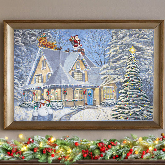 OESD Midnight Delivery by Thomas Kinkade Tiling Scene 80375USB or digital download (use drop down menu to make selection)
