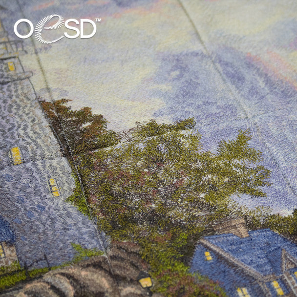OESD Thomas Kinkade The Sea of Tranquility Tiling Scene Embroidery Design 80399USB PHYSICAL OR DIGITAL DOWNLOAD