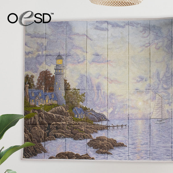 OESD Thomas Kinkade The Sea of Tranquility Tiling Scene Embroidery Design 80399USB PHYSICAL OR DIGITAL DOWNLOAD