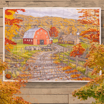 OESD Late Afternoon on the Farm Tiling Scene by Thomas Kinkade Design 80409USB and/or Thread Kit (Physical or Digital Download, use drop down menu)