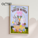OESD Sweet Easter Wishes Tiling Scene by Michael Zindell Design (Digital or Physical design, use drop down to make selection)