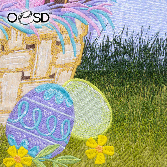 PREORDER OESD Sweet Easter Wishes Tiling Scene by Michael Zindell Design (Digital or Physical design, use drop down to make selection) DUE OUT SOON