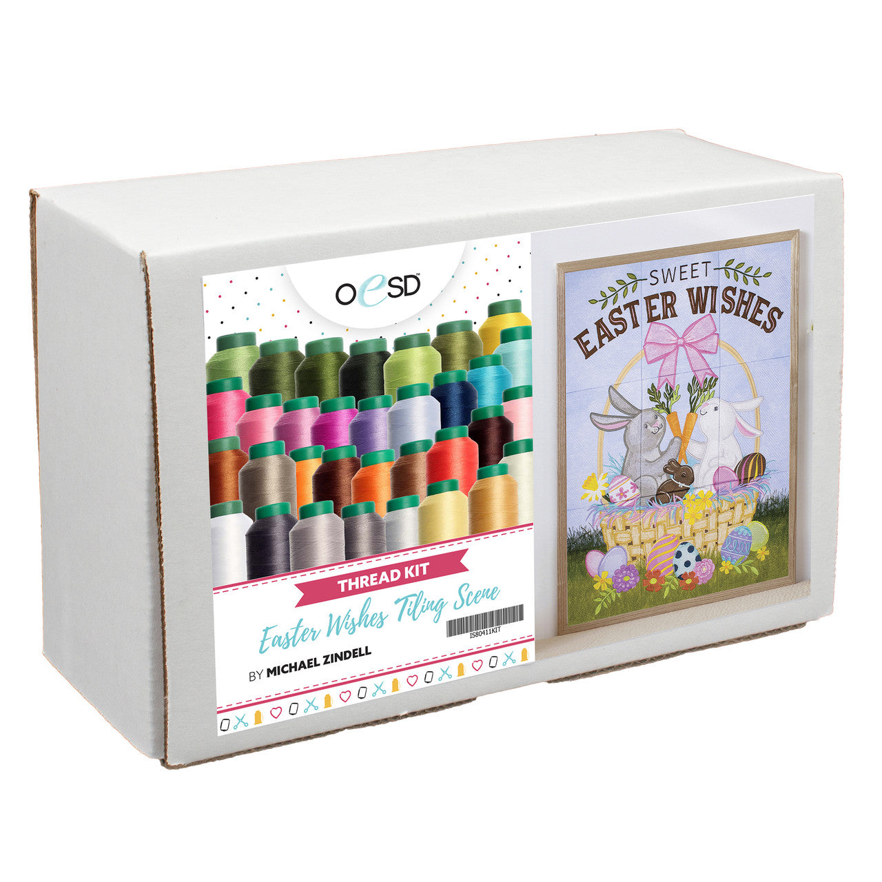 OESD Sweet Easter Wishes Tiling Scene Thread Kit IS80411KIT