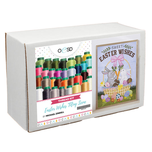 PREORDER OESD Sweet Easter Wishes Tiling Scene Thread Kit IS80411KIT DUE OUT SOON