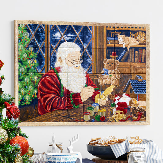 OESD 10th Anniversary Santa's Workshop Tiling Scene by Dona Gelsinger 80416USB