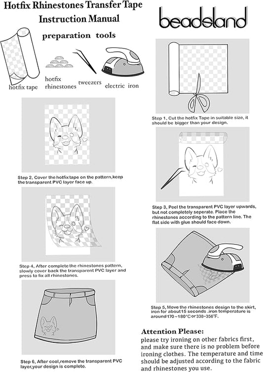 Amazon Affiliate LINK IN DESCRIPTION :BEADSLAND Hotfix Tape,Hot Fix Rhinestones Transfer Film Paper (10ft. x 12.6in.)