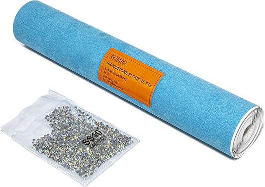 Amazon Affiliate LINK IN DESCRIPTION : Rhinestone Flock in Roll 12" x 15Feet for Rhinestone Template Stencil