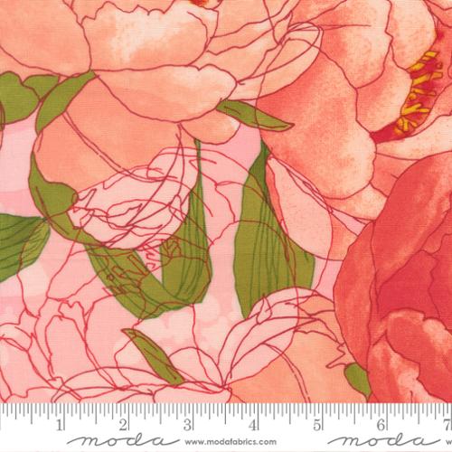 Moda Darling Peony Cotton Candy 48790 13 Fabric Sold by The Yard