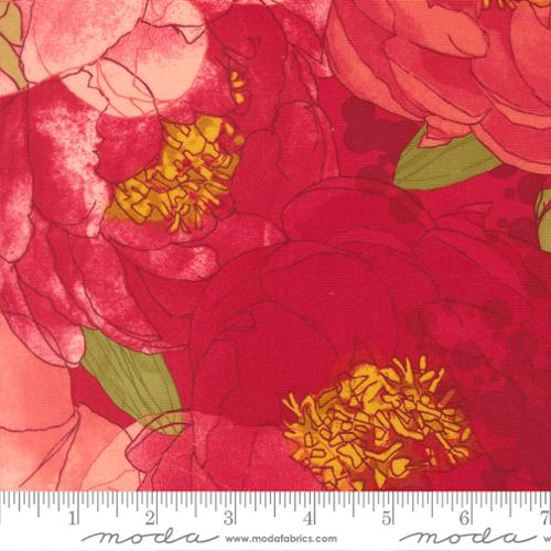 Moda Darling Peony Lipstick 48790 15 Fabric Sold by The Yard