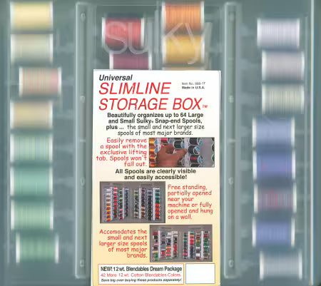 Sulky 12wt Thread Set Options (Use drop down menu, these might be special order)