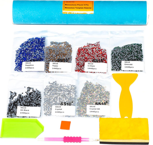Amazon Affiliate LINK IN DESCRIPTION :GLOCTO Rhinestone Flock Template Stencil Starter Kit