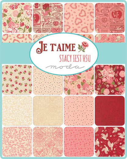 Moda Je T'Aime Fabric Charms 5" x 5" 20990PP