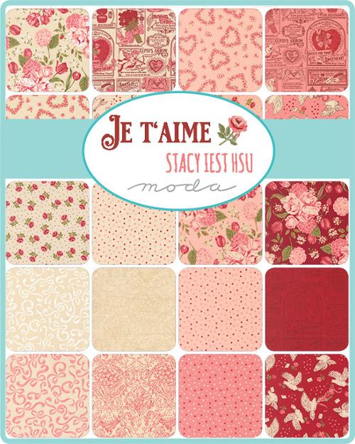 Moda Je T'Aime Fabric Charms 5" x 5" 20990PP